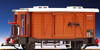 4111 - Geschlossener Güterwagen mit Bremserhäuschen